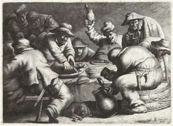 JAN JORIS VAN VLIET (after Rembrandt) Lot and his Daughters